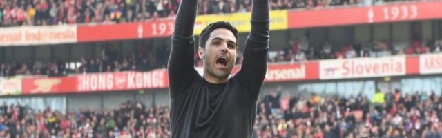 阿尔特塔：争四就像坐过山车 今天我们很幸运